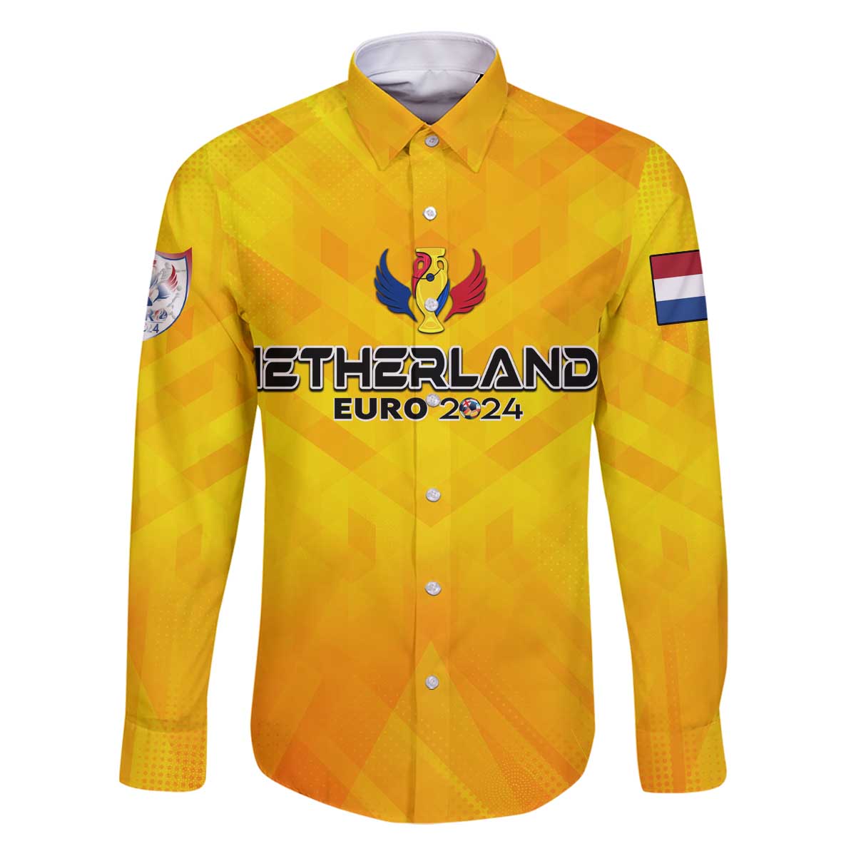 Personalized Netherlands Football 2024 Family Matching Puletasi and Hawaiian Shirt Trophy Wing Style - Wonder Print Shop