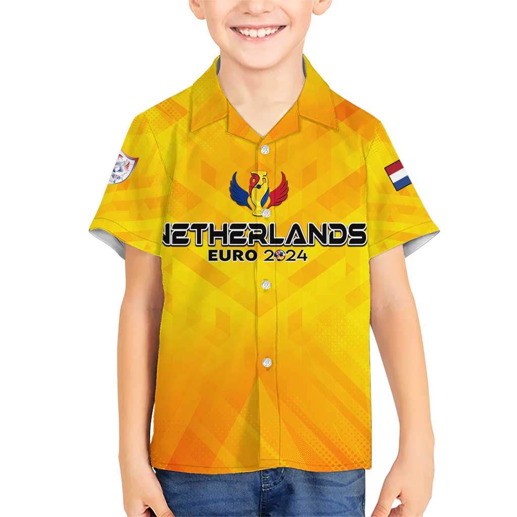 Personalized Netherlands Football 2024 Family Matching Short Sleeve Bodycon Dress and Hawaiian Shirt Trophy Wing Style - Wonder Print Shop