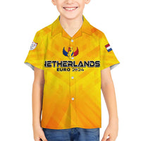 Personalized Netherlands Football 2024 Family Matching Short Sleeve Bodycon Dress and Hawaiian Shirt Trophy Wing Style - Wonder Print Shop