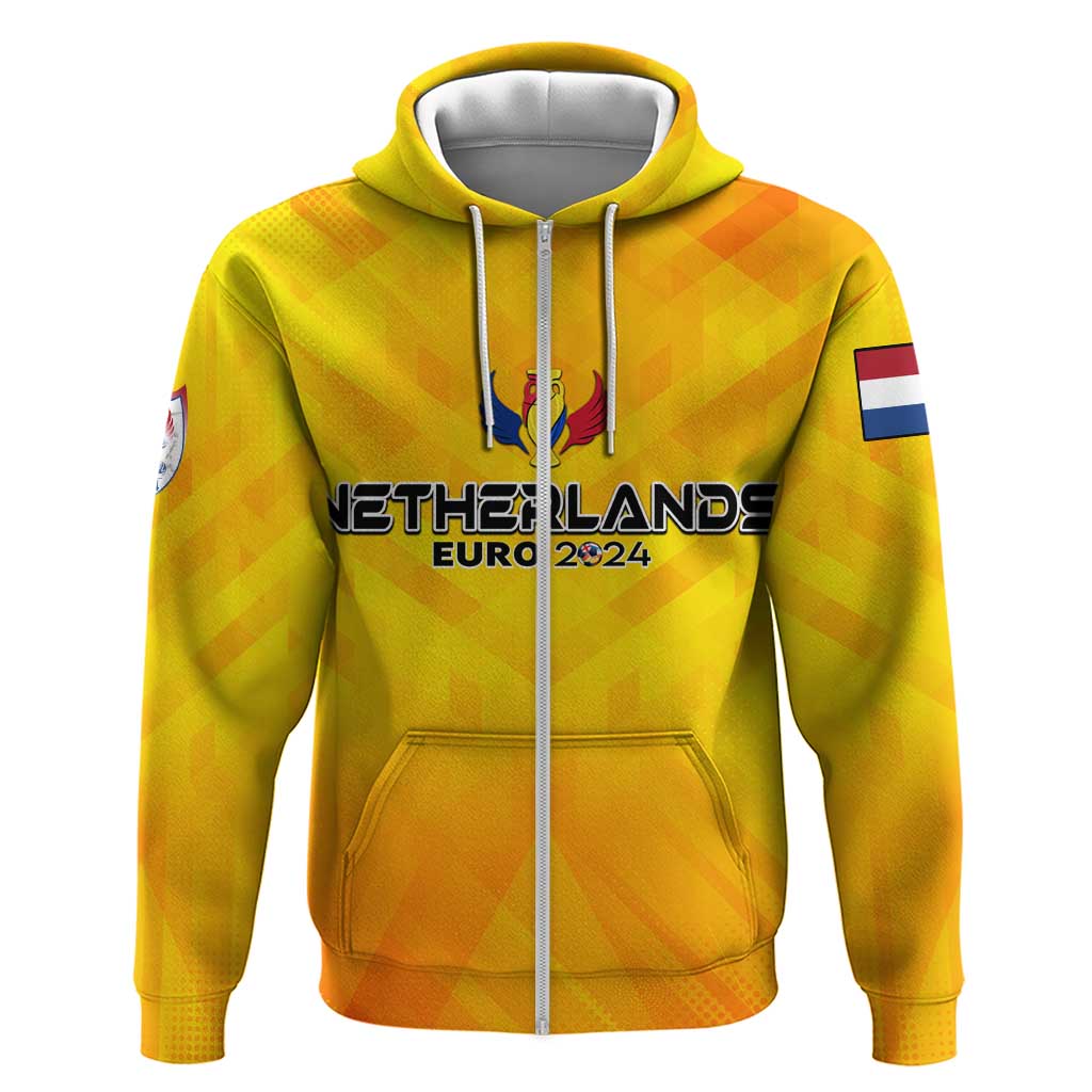 Personalized Netherlands Football 2024 Hoodie Trophy Wing Style - Wonder Print Shop