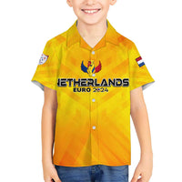 Personalized Netherlands Football 2024 Kid Hawaiian Shirt Trophy Wing Style - Wonder Print Shop