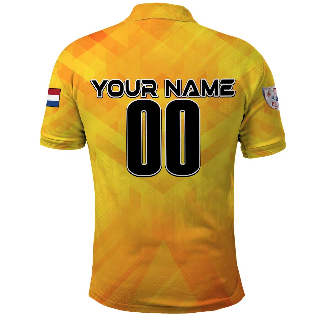 Personalized Netherlands Football 2024 Polo Shirt Trophy Wing Style - Wonder Print Shop