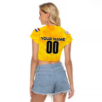 Personalized Netherlands Football 2024 Raglan Cropped T Shirt Trophy Wing Style - Wonder Print Shop