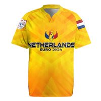 Personalized Netherlands Football 2024 Rugby Jersey Trophy Wing Style - Wonder Print Shop