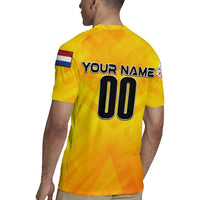 Personalized Netherlands Football 2024 Rugby Jersey Trophy Wing Style - Wonder Print Shop