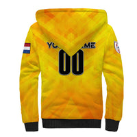 Personalized Netherlands Football 2024 Sherpa Hoodie Trophy Wing Style - Wonder Print Shop