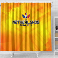 Netherlands Football 2024 Shower Curtain Trophy Wing Style