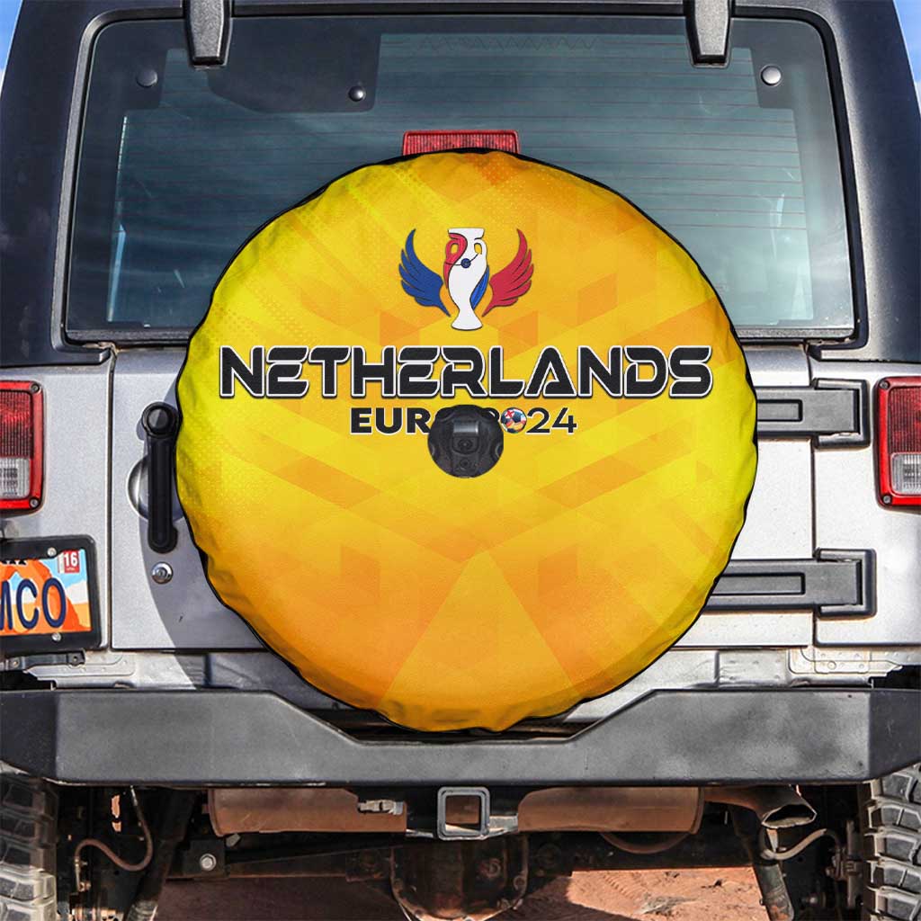 Netherlands Football 2024 Spare Tire Cover Trophy Wing Style - Wonder Print Shop