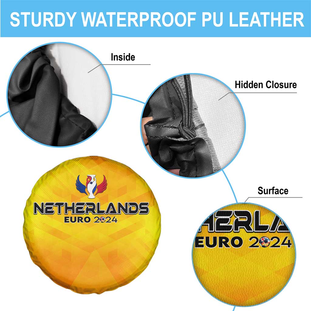 Netherlands Football 2024 Spare Tire Cover Trophy Wing Style - Wonder Print Shop