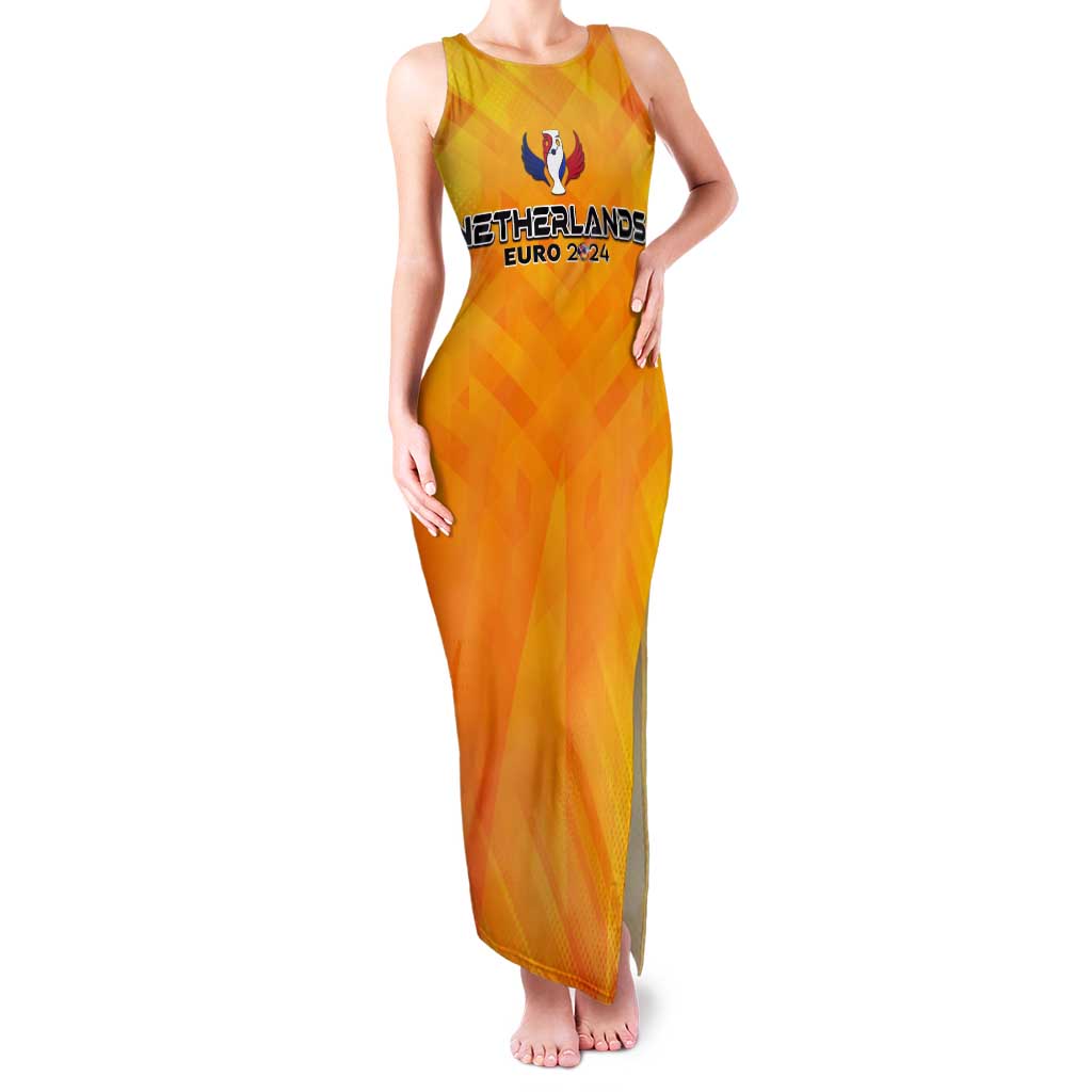 Personalized Netherlands Football 2024 Tank Maxi Dress Trophy Wing Style - Wonder Print Shop