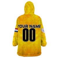 Personalized Netherlands Football 2024 Wearable Blanket Hoodie Trophy Wing Style - Wonder Print Shop