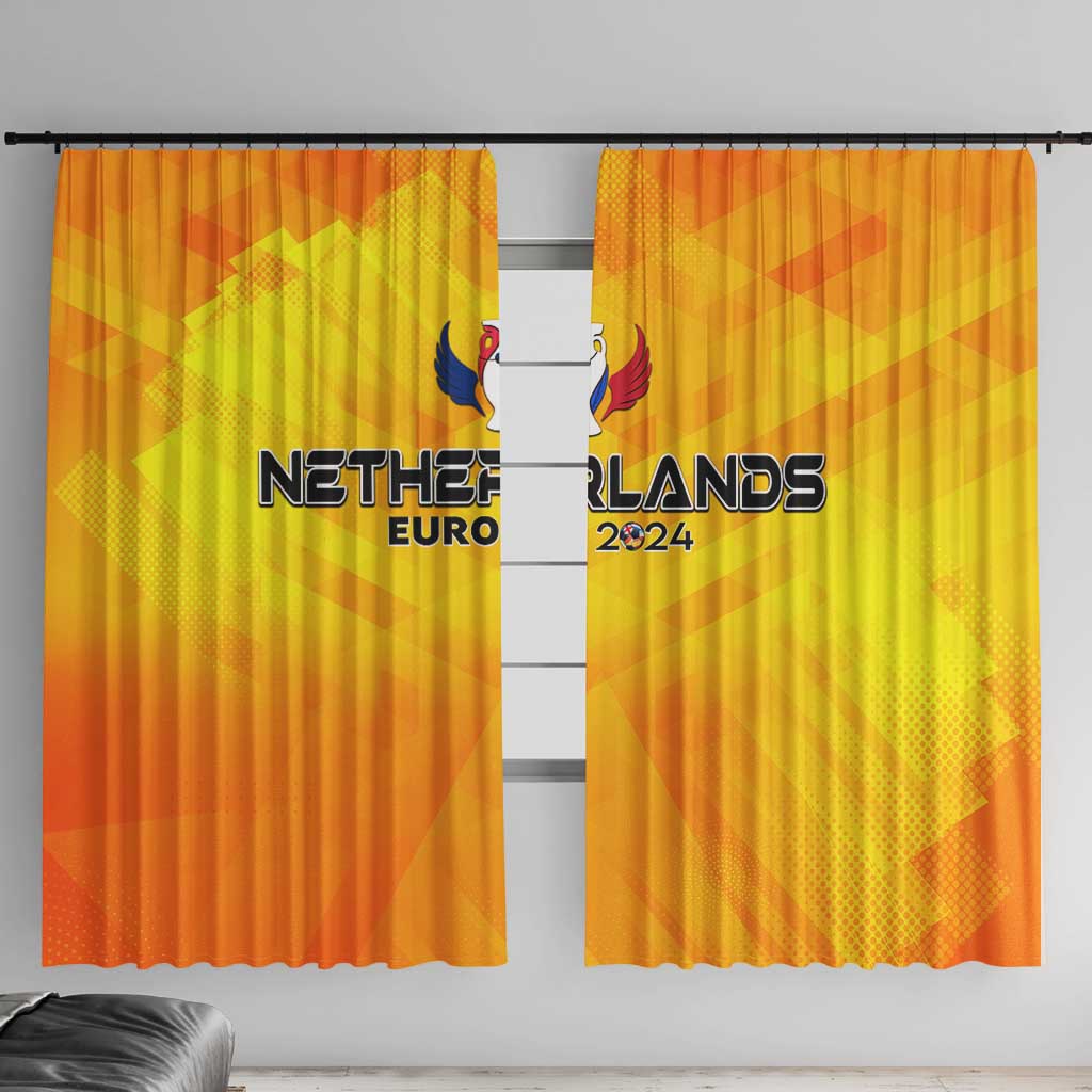 Netherlands Football 2024 Window Curtain Trophy Wing Style - Wonder Print Shop