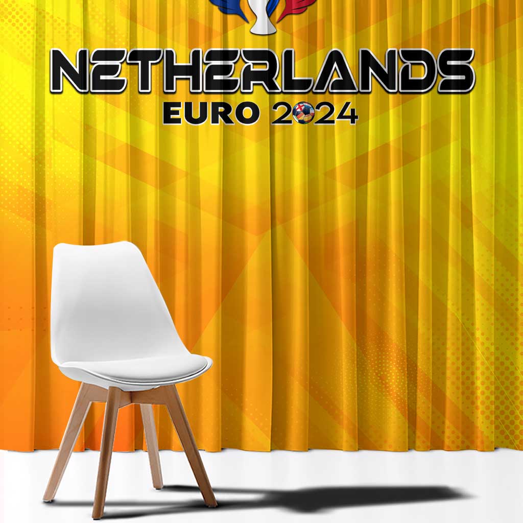 Netherlands Football 2024 Window Curtain Trophy Wing Style - Wonder Print Shop
