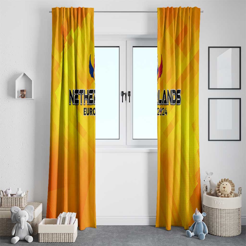 Netherlands Football 2024 Window Curtain Trophy Wing Style - Wonder Print Shop