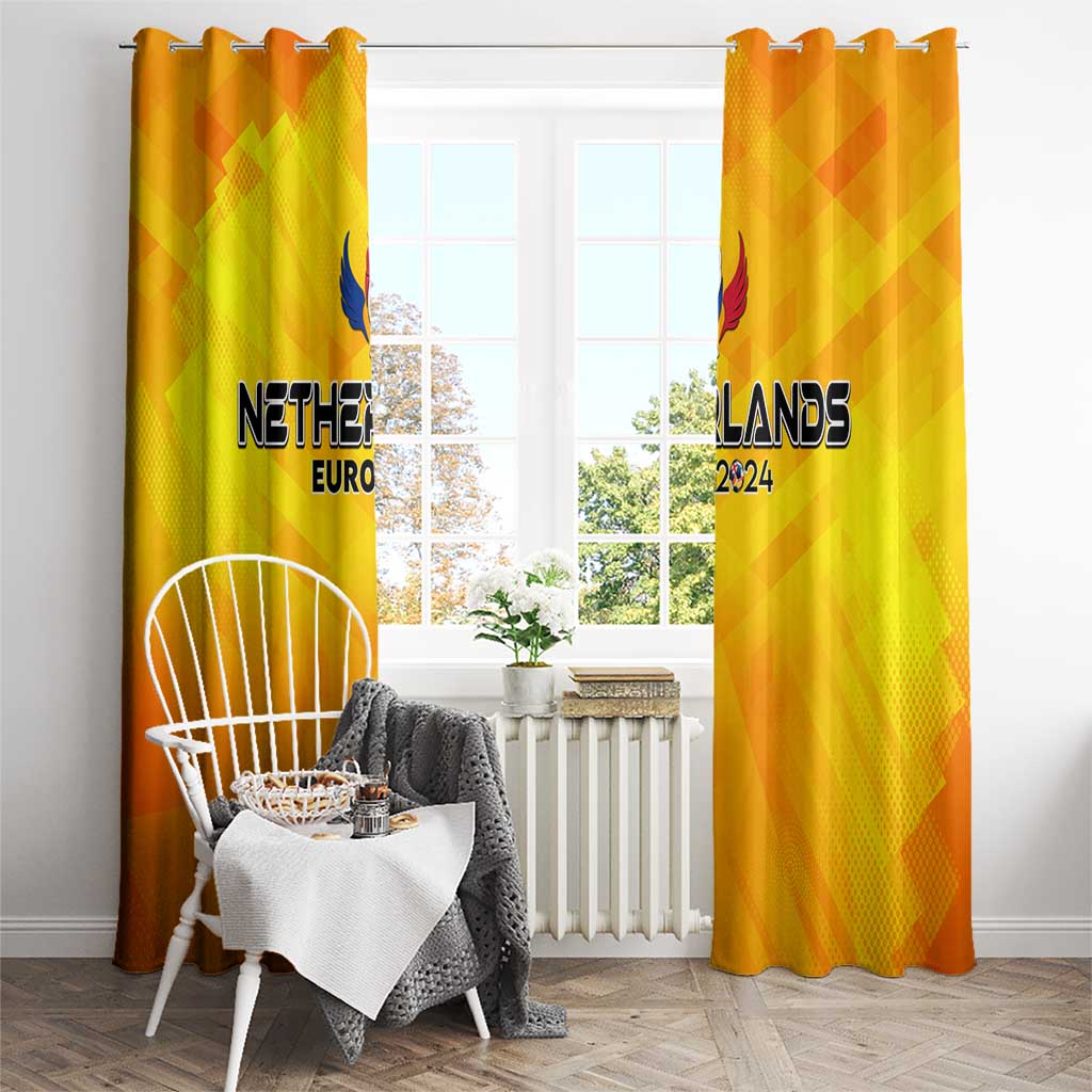 Netherlands Football 2024 Window Curtain Trophy Wing Style - Wonder Print Shop
