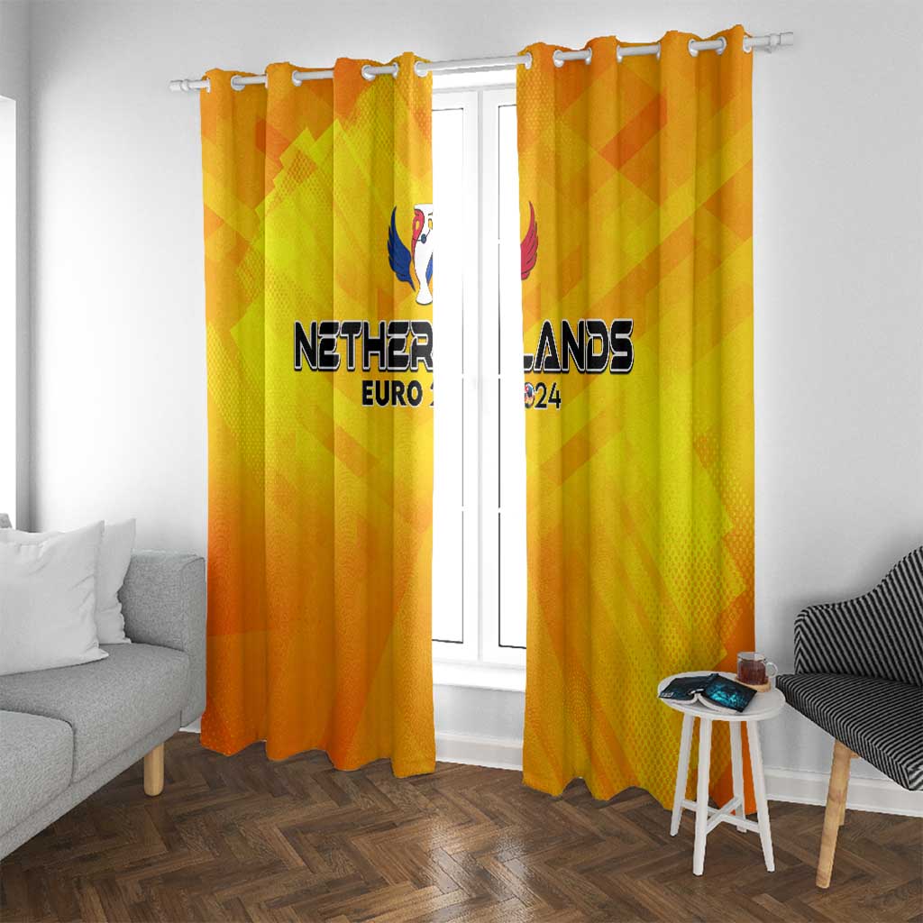 Netherlands Football 2024 Window Curtain Trophy Wing Style - Wonder Print Shop