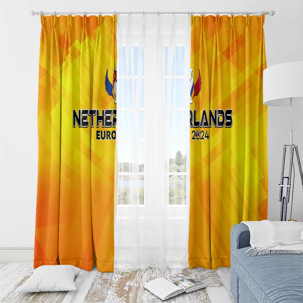 Netherlands Football 2024 Window Curtain Trophy Wing Style - Wonder Print Shop