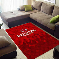 Denmark Football 2024 Area Rug Trophy Wing Style - Wonder Print Shop