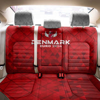 Denmark Football 2024 Back Car Seat Cover Trophy Wing Style - Wonder Print Shop
