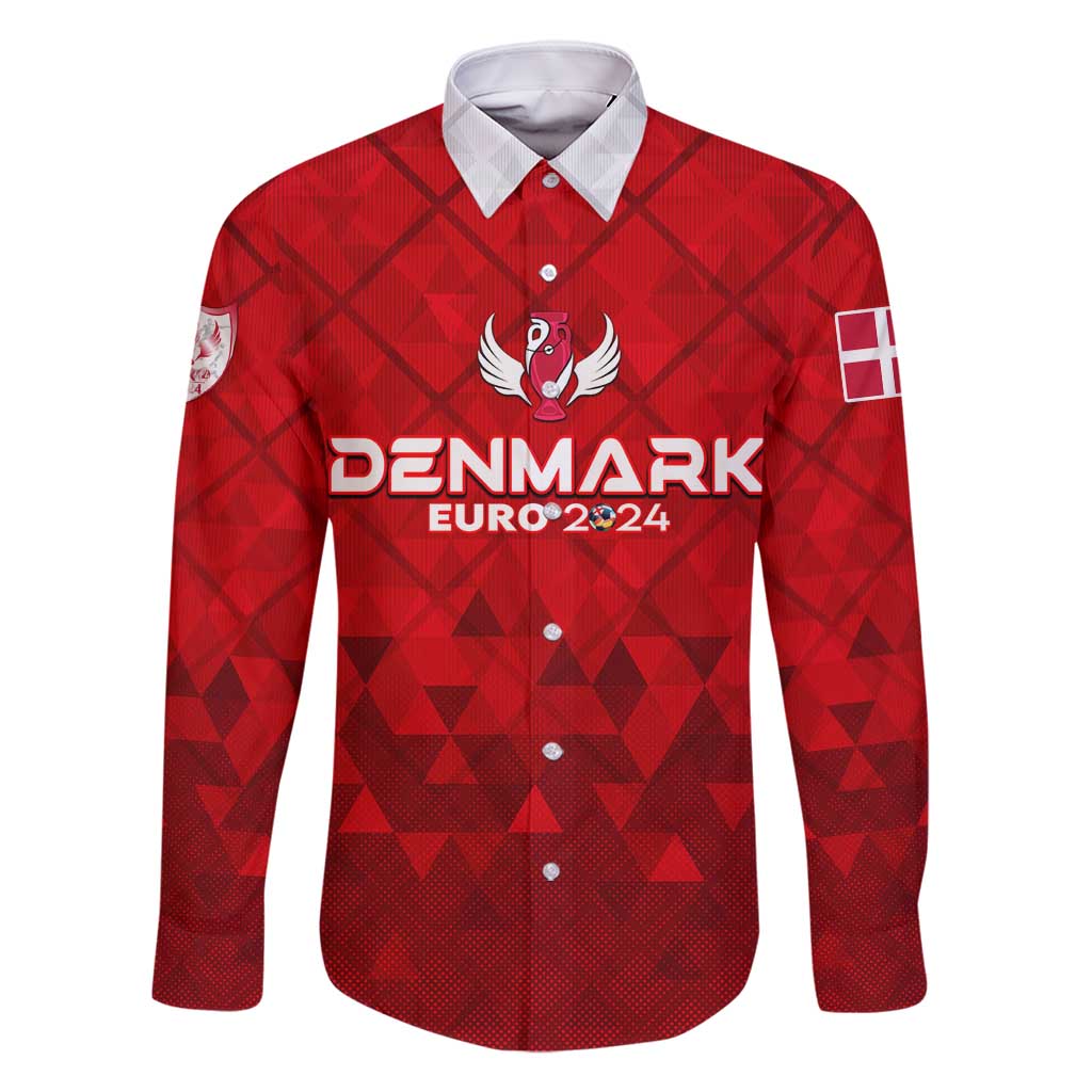 Personalized Denmark Football 2024 Family Matching Mermaid Dress and Hawaiian Shirt Trophy Wing Style - Wonder Print Shop