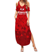 Personalized Denmark Football 2024 Family Matching Summer Maxi Dress and Hawaiian Shirt Trophy Wing Style - Wonder Print Shop
