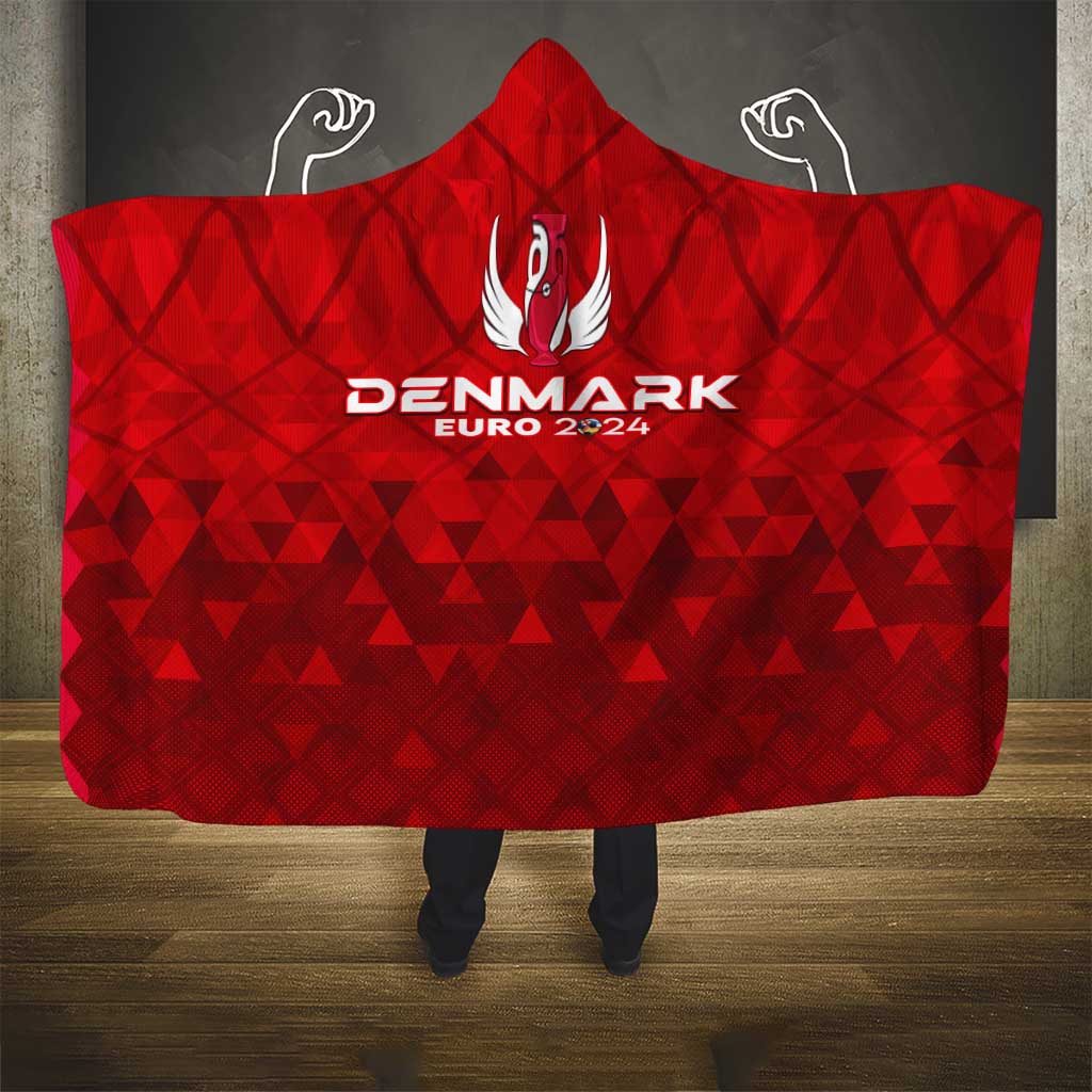 Denmark Football 2024 Hooded Blanket Trophy Wing Style