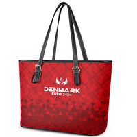 Denmark Football 2024 Leather Tote Bag Trophy Wing Style - Wonder Print Shop