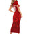 Personalized Denmark Football 2024 Short Sleeve Bodycon Dress Trophy Wing Style - Wonder Print Shop
