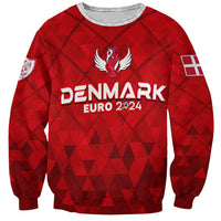Personalized Denmark Football 2024 Sweatshirt Trophy Wing Style - Wonder Print Shop