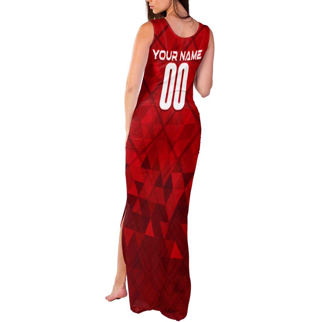 Personalized Denmark Football 2024 Tank Maxi Dress Trophy Wing Style - Wonder Print Shop