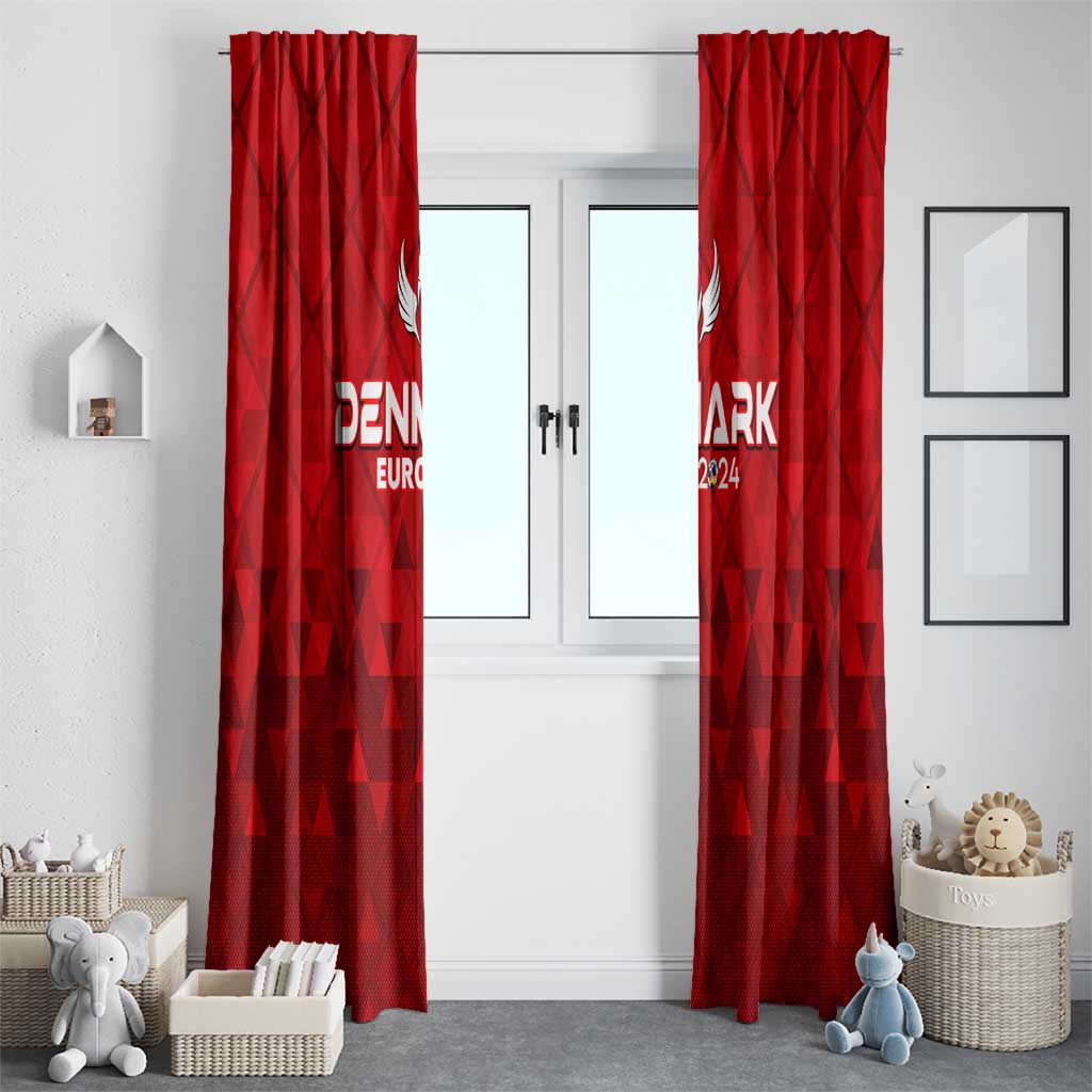 Denmark Football 2024 Window Curtain Trophy Wing Style - Wonder Print Shop