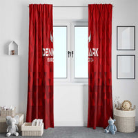 Denmark Football 2024 Window Curtain Trophy Wing Style - Wonder Print Shop