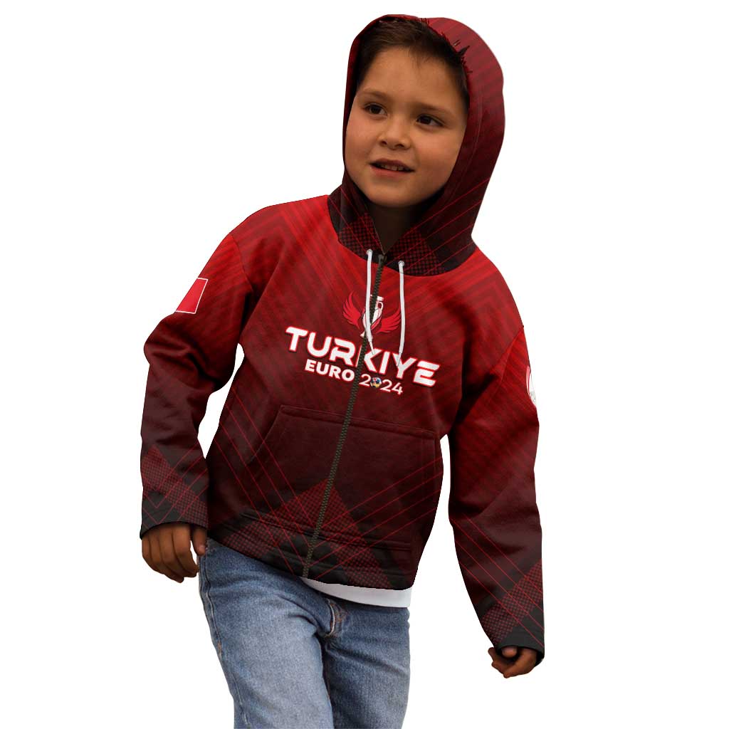 Personalized Turkey Football 2024 Kid Hoodie Trophy Wing Style - Wonder Print Shop