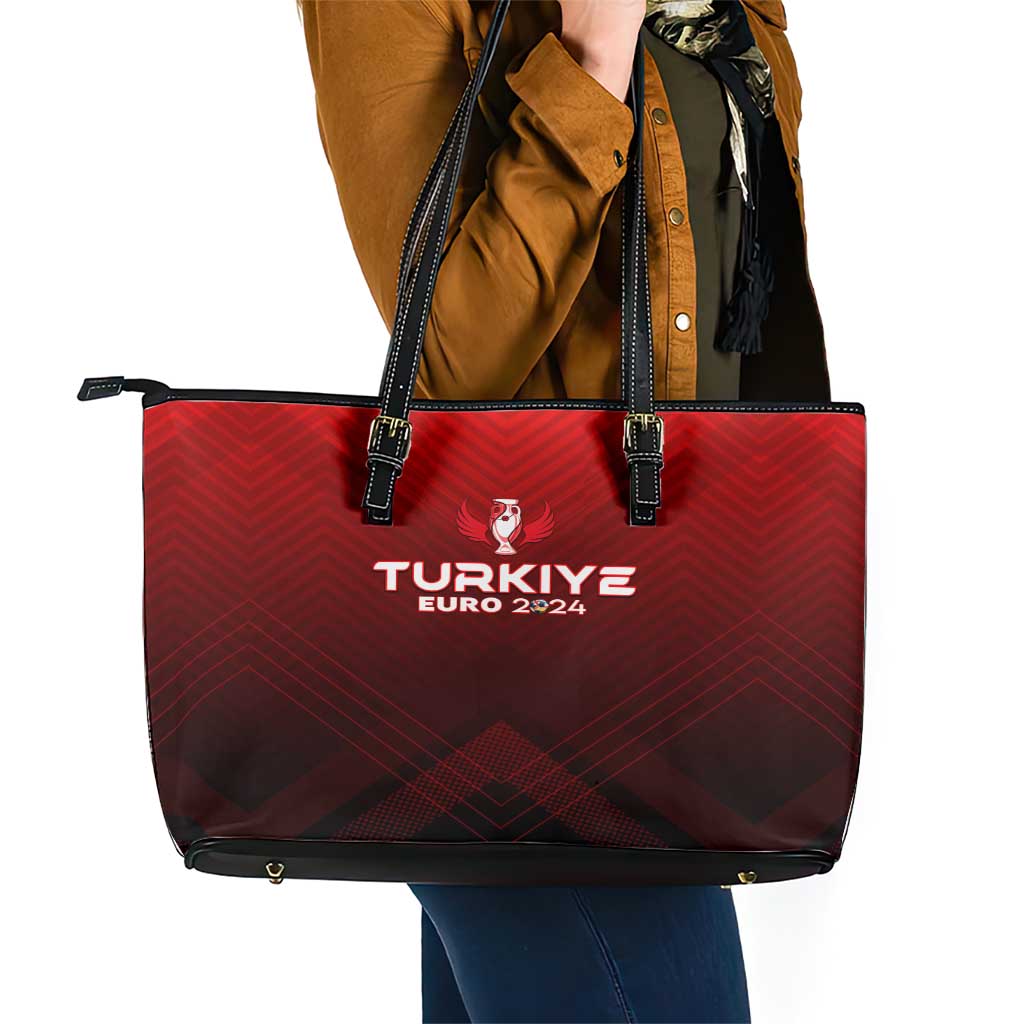 Turkey Football 2024 Leather Tote Bag Trophy Wing Style - Wonder Print Shop