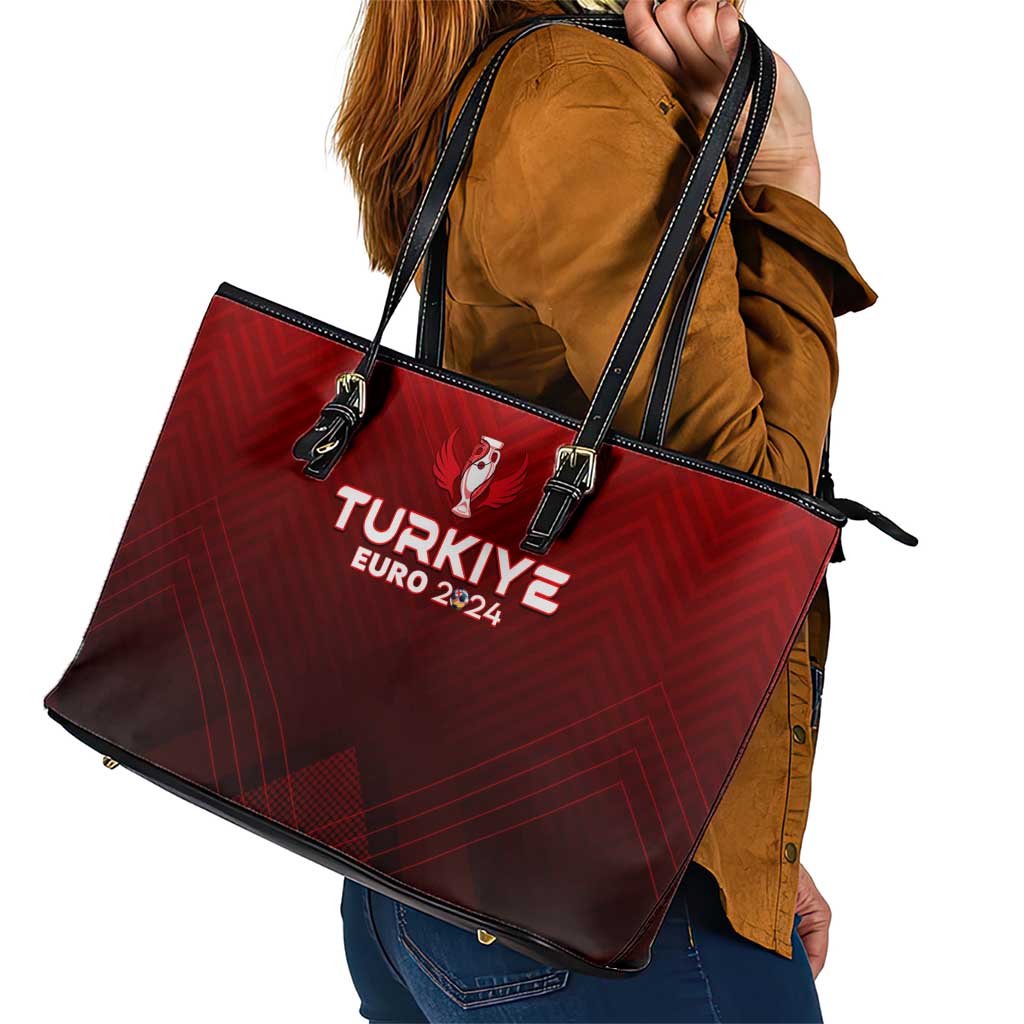Turkey Football 2024 Leather Tote Bag Trophy Wing Style - Wonder Print Shop