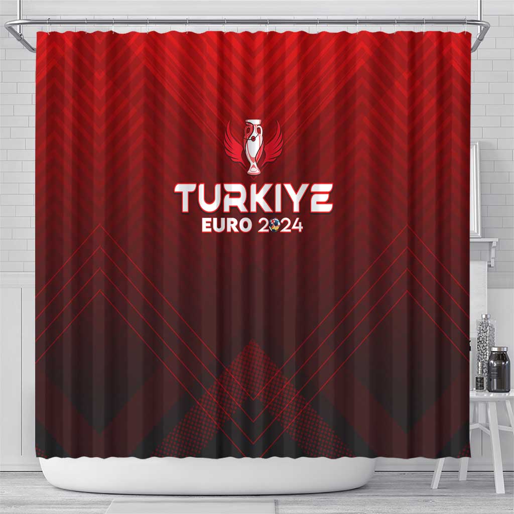 Turkey Football 2024 Shower Curtain Trophy Wing Style