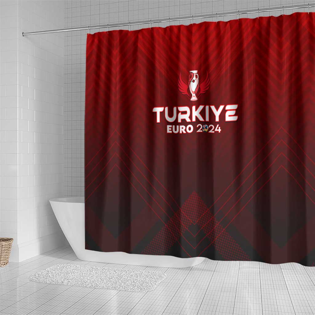 Turkey Football 2024 Shower Curtain Trophy Wing Style