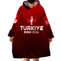 Personalized Turkey Football 2024 Wearable Blanket Hoodie Trophy Wing Style - Wonder Print Shop