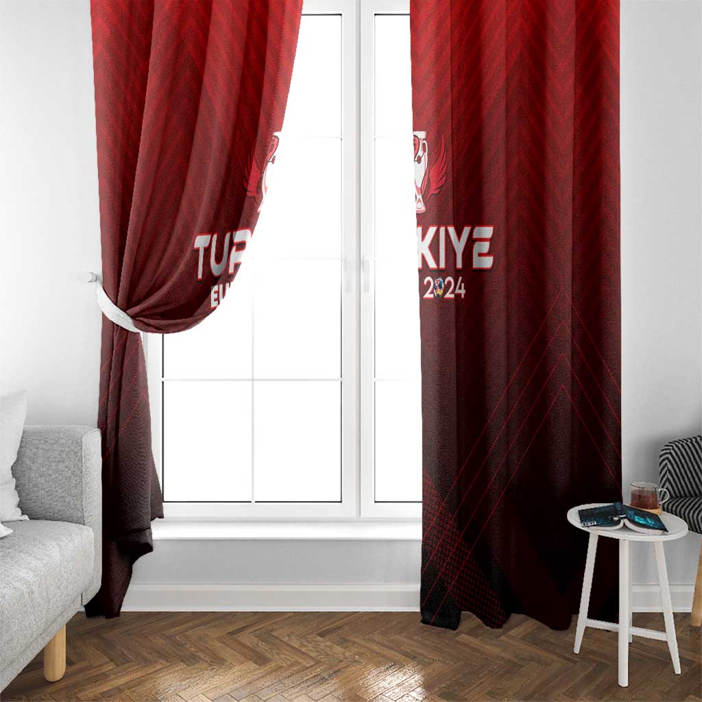 Turkey Football 2024 Window Curtain Trophy Wing Style - Wonder Print Shop