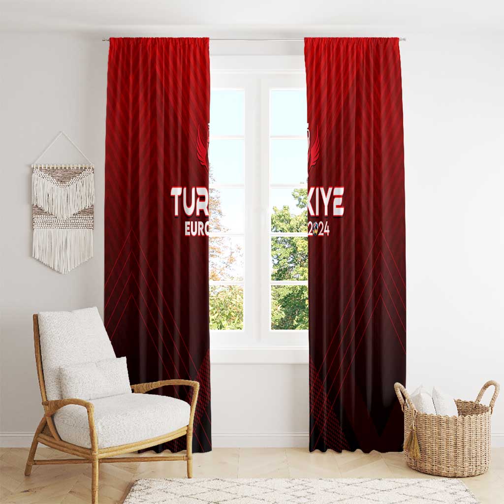 Turkey Football 2024 Window Curtain Trophy Wing Style - Wonder Print Shop