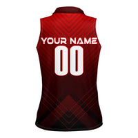 Personalized Turkey Football 2024 Women Sleeveless Polo Shirt Trophy Wing Style - Wonder Print Shop