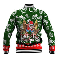 Guam Christmas Baseball Jacket Felis Pusgua Tropical Xmas Patterns - Wonder Print Shop