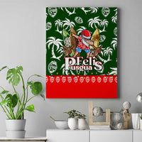 Guam Christmas Canvas Wall Art Felis Pusgua Tropical Xmas Patterns - Wonder Print Shop
