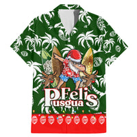 Guam Christmas Family Matching Mermaid Dress and Hawaiian Shirt Felis Pusgua Tropical Xmas Patterns - Wonder Print Shop