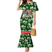 Guam Christmas Family Matching Mermaid Dress and Hawaiian Shirt Felis Pusgua Tropical Xmas Patterns - Wonder Print Shop
