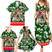Guam Christmas Family Matching Summer Maxi Dress and Hawaiian Shirt Felis Pusgua Tropical Xmas Patterns - Wonder Print Shop