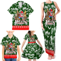Guam Christmas Family Matching Tank Maxi Dress and Hawaiian Shirt Felis Pusgua Tropical Xmas Patterns - Wonder Print Shop