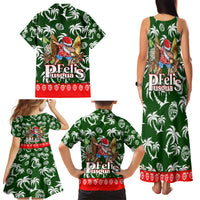 Guam Christmas Family Matching Tank Maxi Dress and Hawaiian Shirt Felis Pusgua Tropical Xmas Patterns - Wonder Print Shop