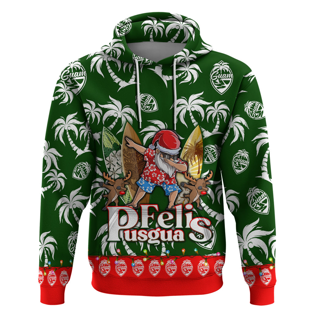 Guam Christmas Hoodie Felis Pusgua Tropical Xmas Patterns - Wonder Print Shop