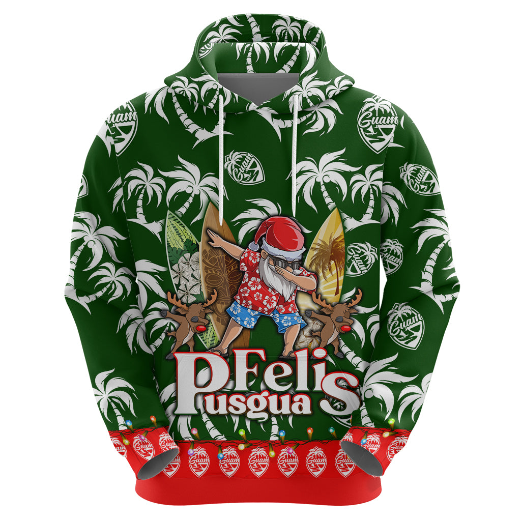 Guam Christmas Hoodie Felis Pusgua Tropical Xmas Patterns - Wonder Print Shop
